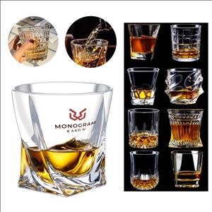 Rotating Whiskey Glass Water Cup 10oz